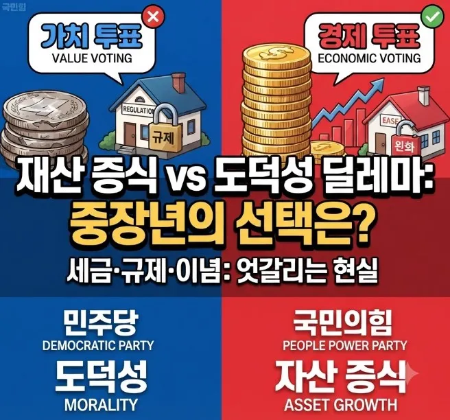 중장년층의 세금 부담과 자산 증식 딜레마: 우리는 왜 정치적 선택을 고민하는가? 1 자산 증식